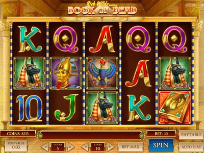 Book of Dead — Древнеегипетский сюжет от Play'n GO с RTP 96.21% и десятью активными линиями