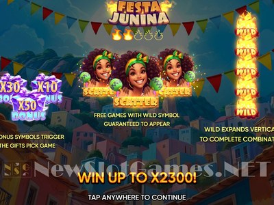 Festa Junina — Слот Festa Junina с июньским праздником, кострами, флажками и фриспинами
