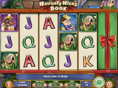 Naughty Nick's Book — Расширяющийся символ книги, десять бонусных раундов — озорной герой и респины